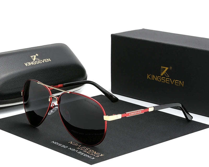 RBB 2024 Vintage Square Men's Sunglasses – Polarized Aluminum Magnesium Metal Frame for Driving