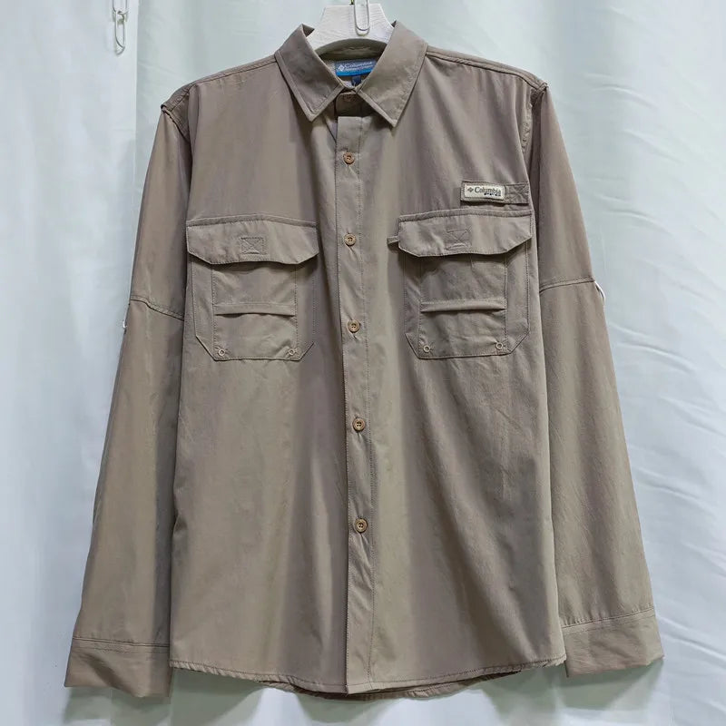 RBB Men’s Quick-Dry Outdoor Shirt – Breathable Short Sleeve, Sunscreen Protection