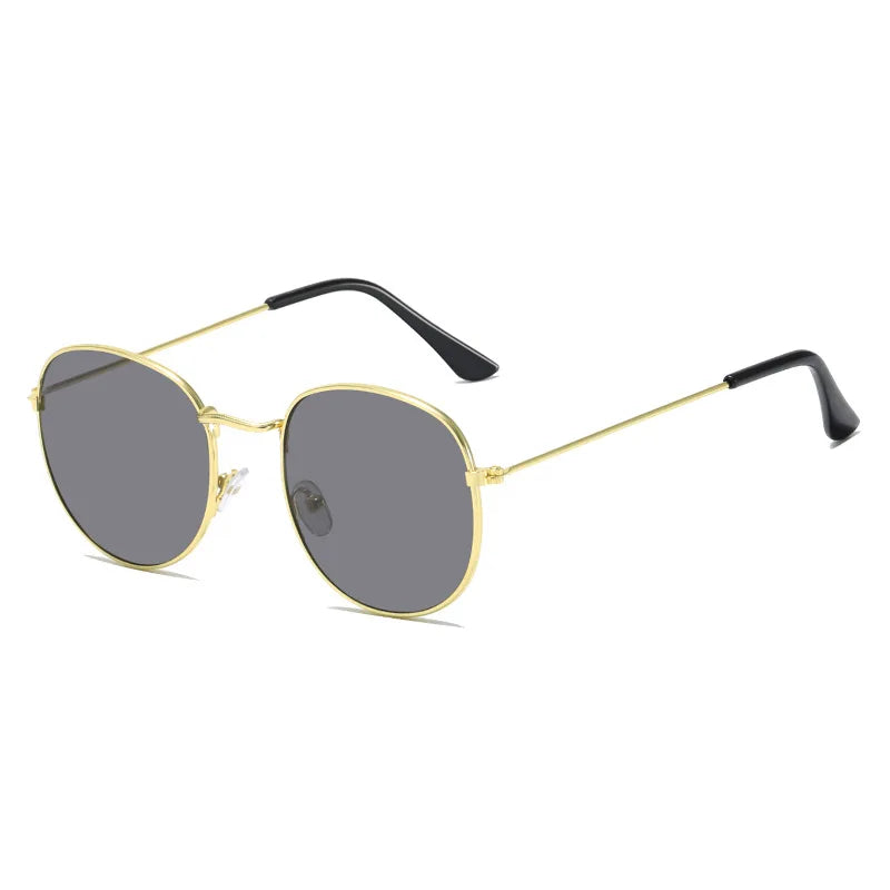 RBB Retro Oval Metal Sunglasses – Women’s Classic Small Frame Designer Eyewear