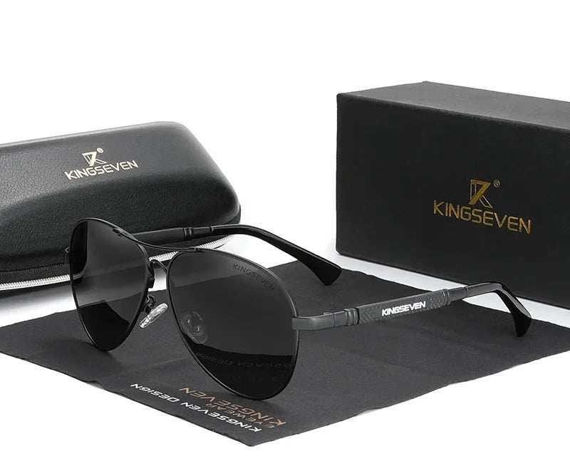 RBB Polarized Titanium Alloy Pilot Sunglasses | UV400 Anti-Reflective Eyewear for Men & Women