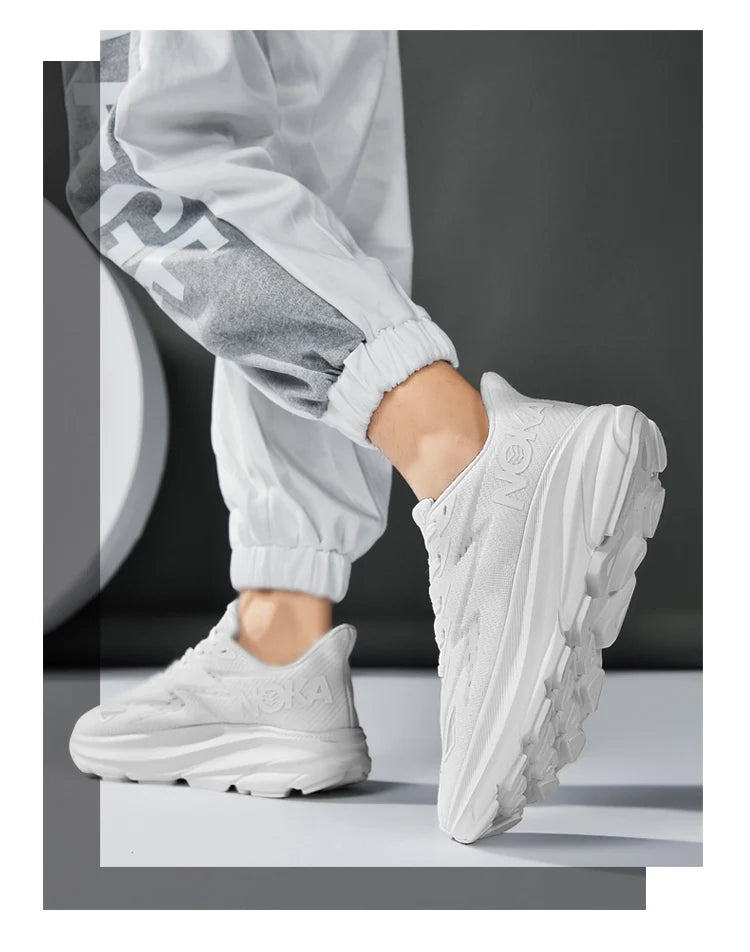 Men’s Trendy Sports Shoes – Fashion Comfort in Blue, Orange & Black