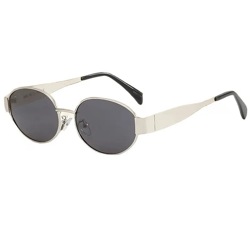 RBB 3-Pack Oval Small Frame Retro Metal Glasses – Unisex Fashion Eyewear