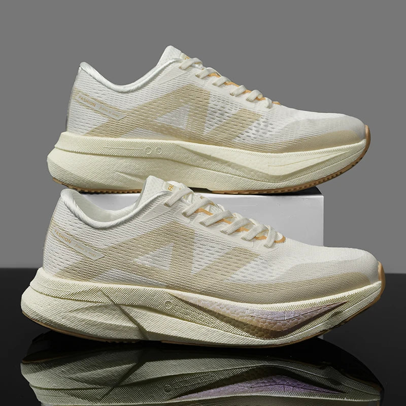 Men’s Race Training Sneakers – Carbon Plate, Pivot Support & Shock Absorption