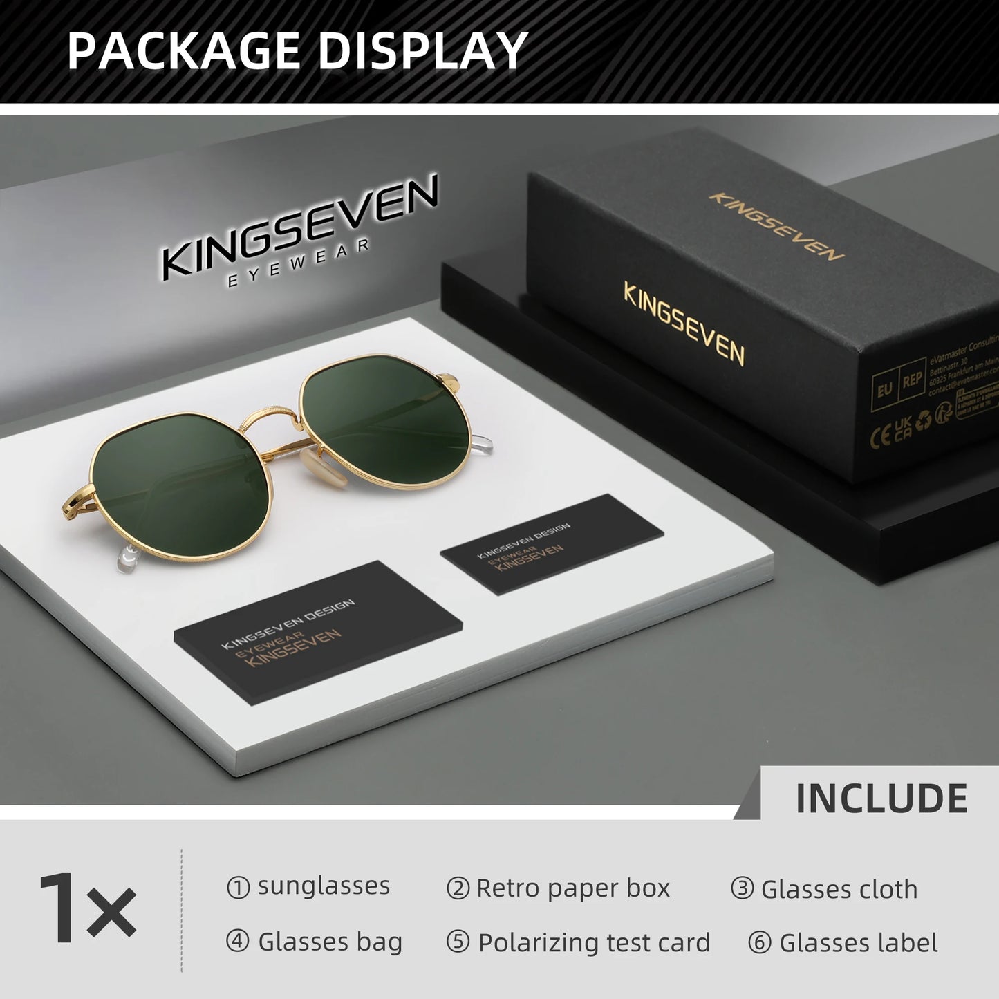 RBB Luxury Polarized Sunglasses – UV400 Round Alloy Frame, Anti-Reflection Eyewear for Men & Women