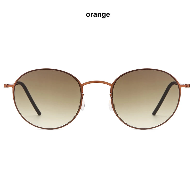 RBB 8808 Ultralight Titanium Round Sunglasses – Danish Design for Men & Women, 2025 Outdoor Driving UV400 Protection