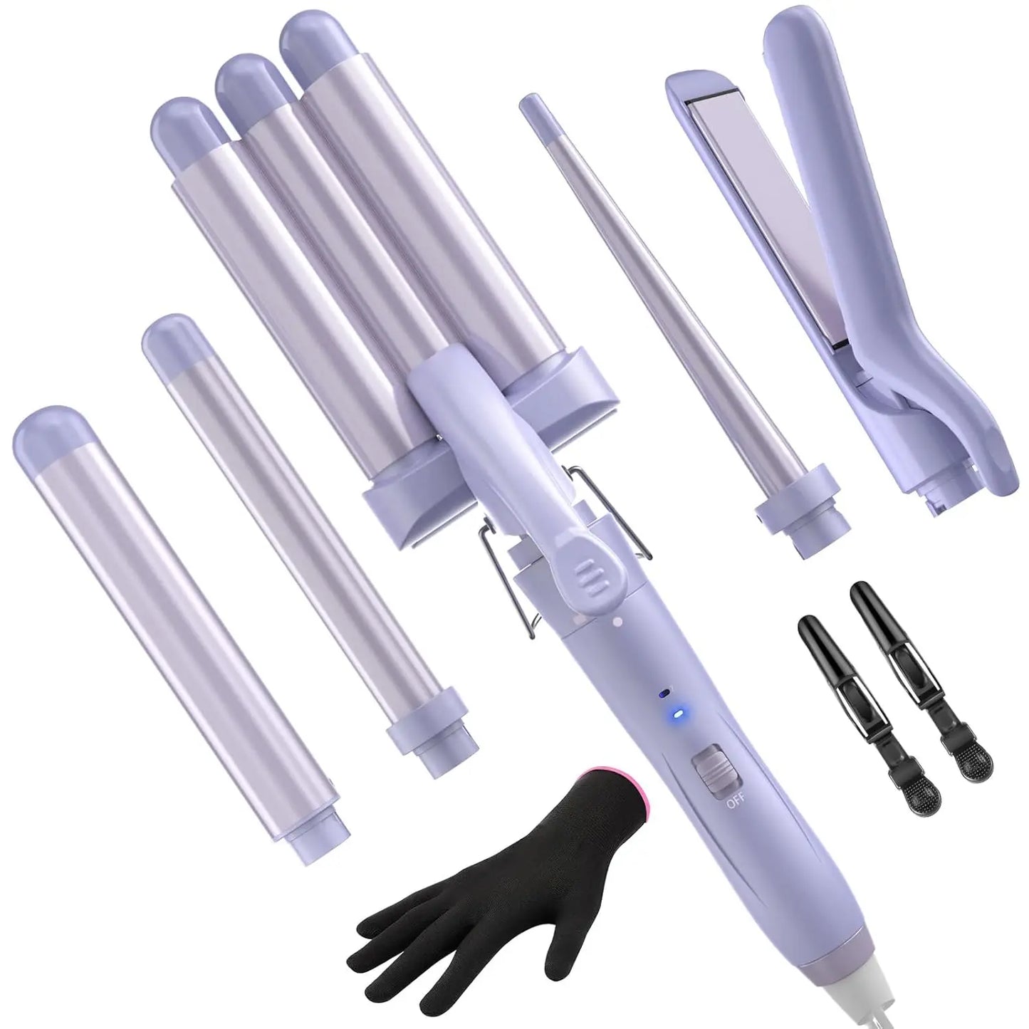 BESTOPE 5-in-1 Curling & Straightening Set