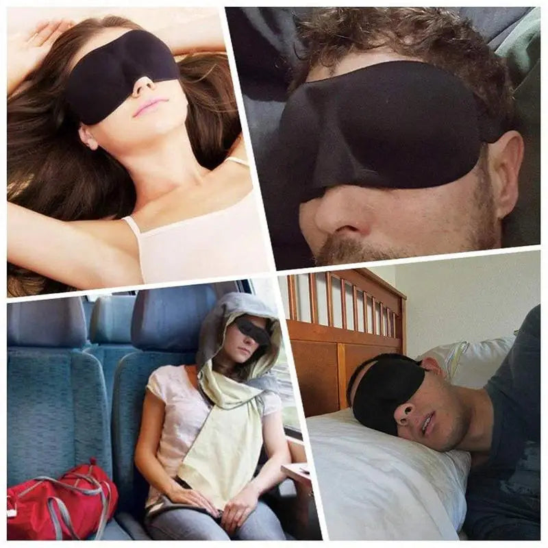 3D Sleep Mask – Light-Blocking Eye Cover for Travel & Relaxation (Unisex)