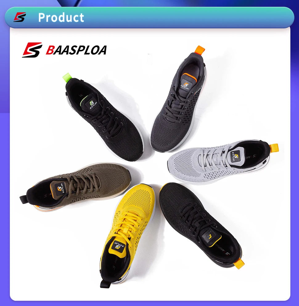 Men’s Lightweight Mesh Running Sneakers – Casual, Breathable & Sporty