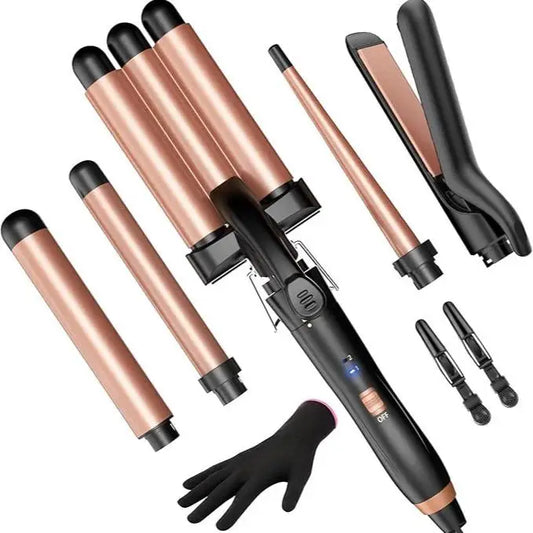 BESTOPE 5-in-1 Curling & Straightening Set