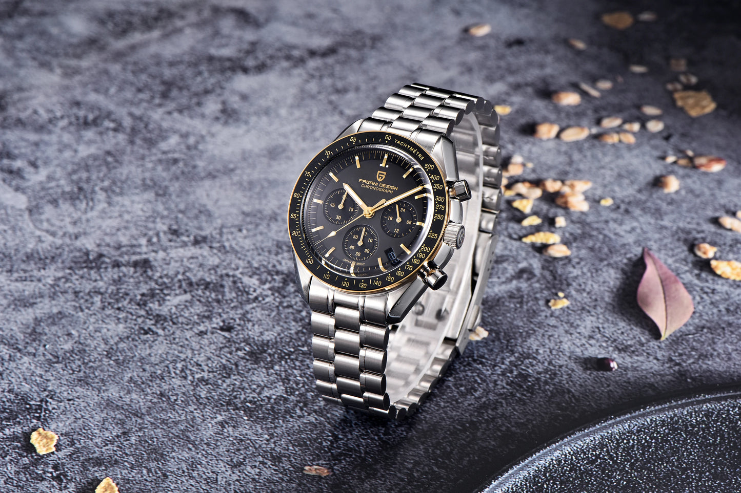 RBB PD-1701 V5 Men’s Chronograph Watch – 2024 Luxury Quartz Sports Timepiece with AR Sapphire Glass & 100M Water Resistance