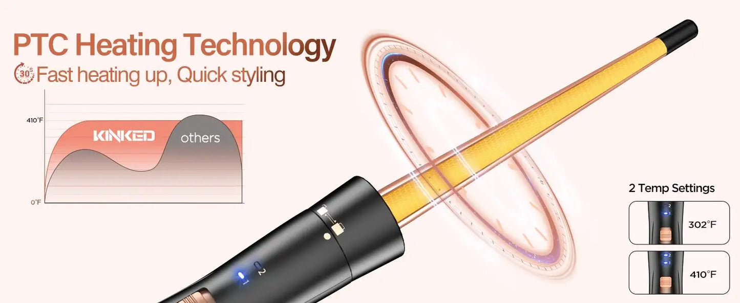 BESTOPE 5-in-1 Curling & Straightening Set