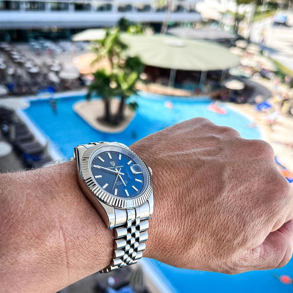 RBB DESIGN PD-1645 V3 Men’s Automatic Mechanical Watch – 42MM Sapphire Glass Stainless Steel Business Timepiece