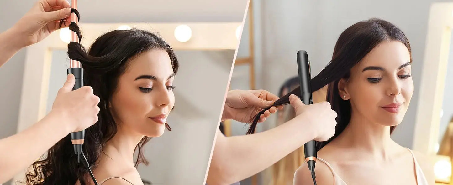 BESTOPE 5-in-1 Curling & Straightening Set