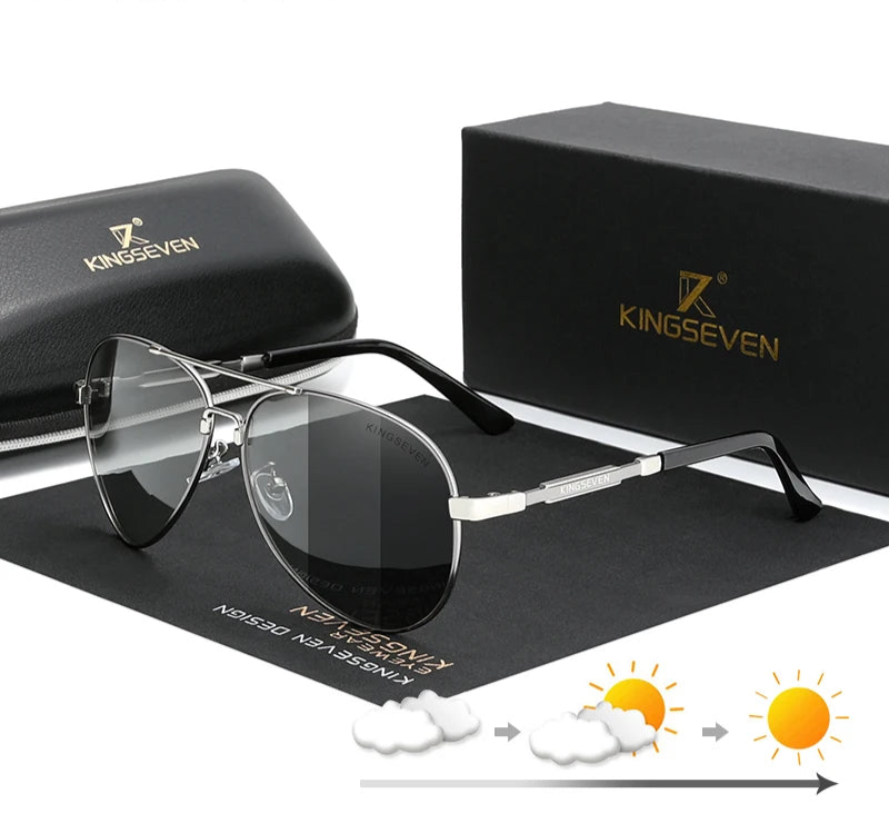 RBB 2024 Vintage Square Men's Sunglasses – Polarized Aluminum Magnesium Metal Frame for Driving