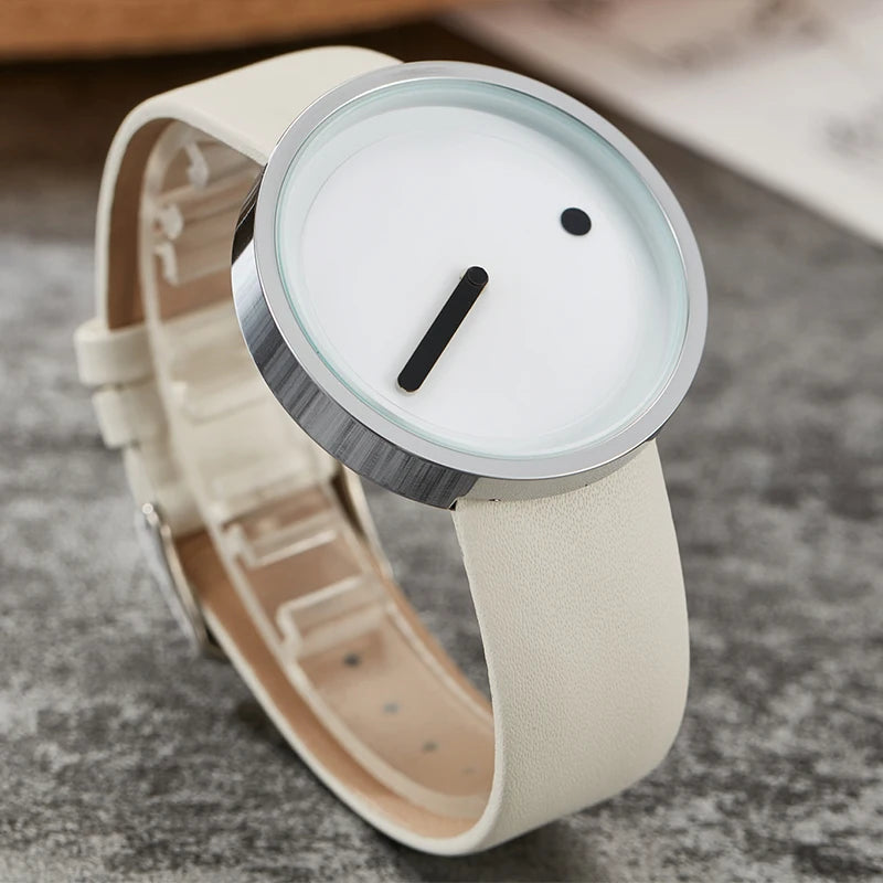 RBB Minimalist Unisex Quartz Watch – Simple Style Unique Dial for Men & Women Couples