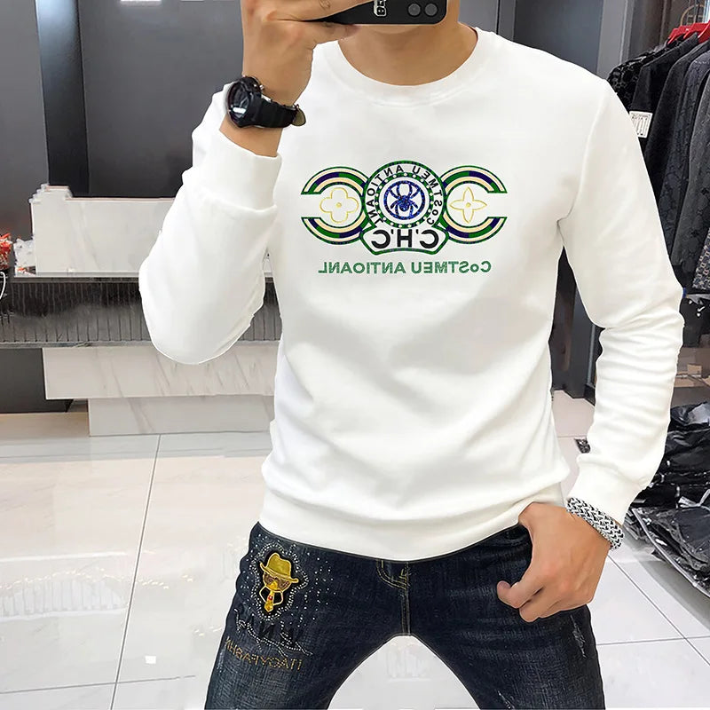 RBB Men’s Cotton Embroidered Pullover Hoodie
