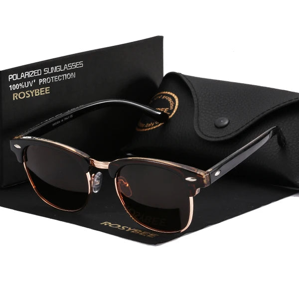 RBB UV400 Polarized Retro Sunglasses – Unisex Classic Driving Shades