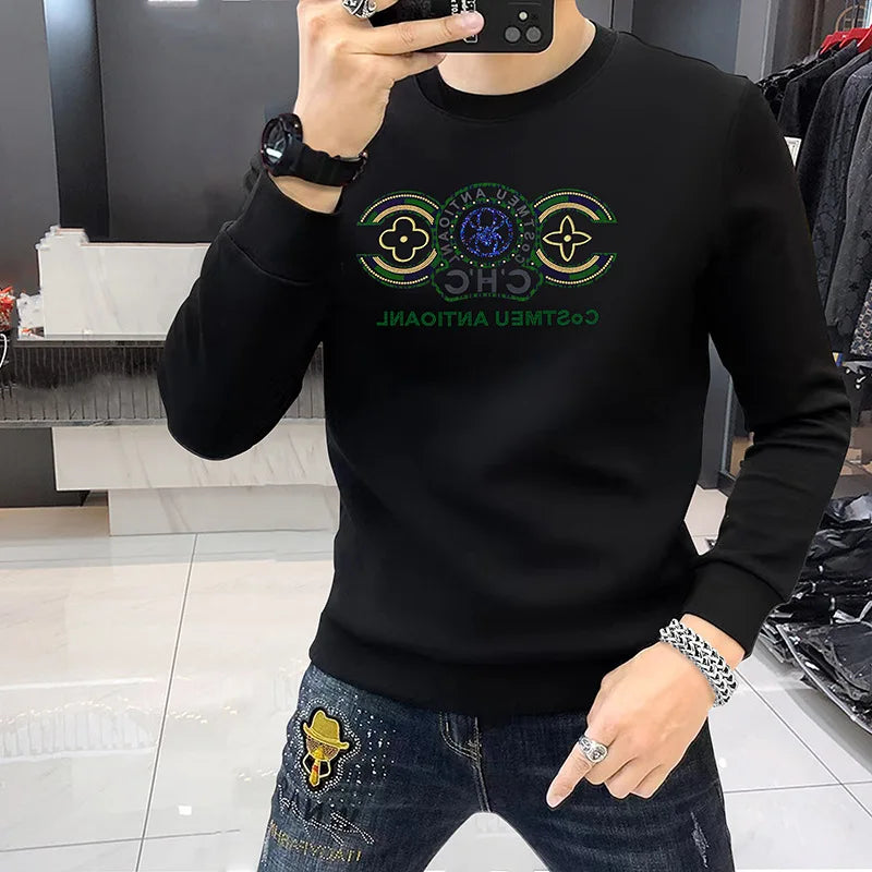 RBB Men’s Cotton Embroidered Pullover Hoodie