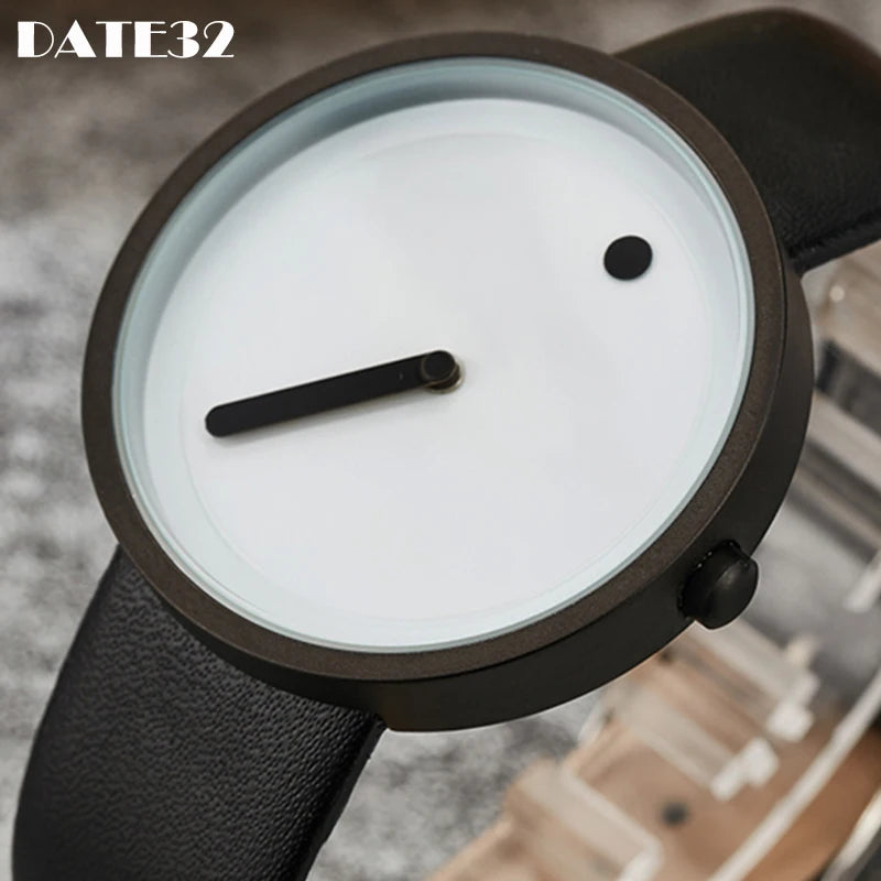RBB Minimalist Unisex Quartz Watch – Simple Style Unique Dial for Men & Women Couples