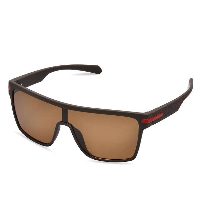 RBB Oversized Polarized Square Sunglasses – UV400 Mirror Lenses, Unisex Driving & Outdoor Shades