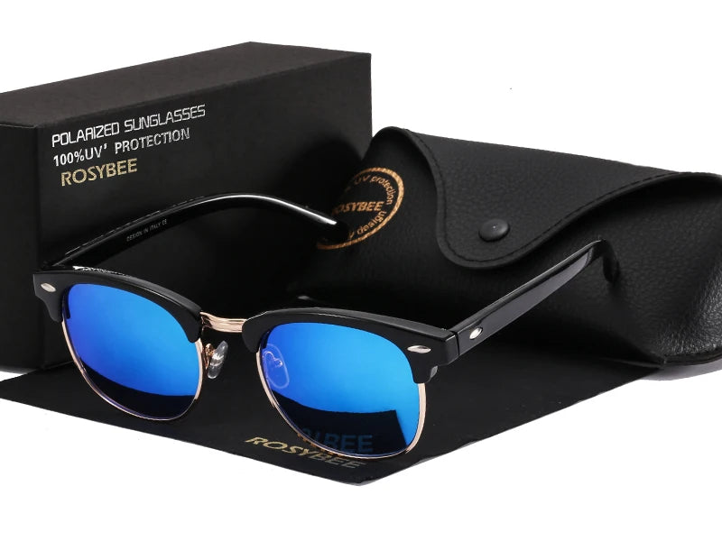 RBB UV400 Polarized Retro Sunglasses – Unisex Classic Driving Shades