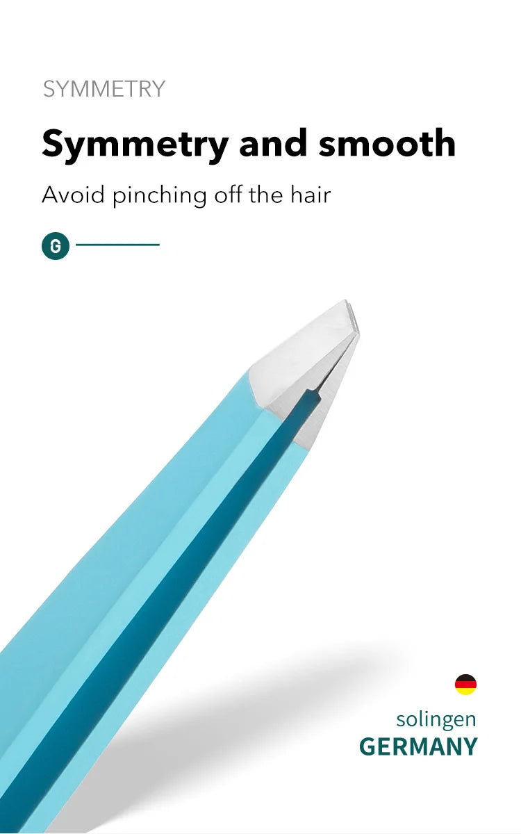 Colorful Stainless Steel Eyebrow Tweezer – Precision Slanted Tip for Fine Hair Removal & Makeup