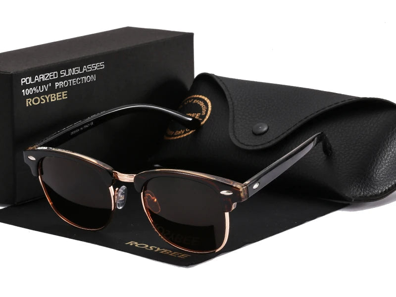 RBB UV400 Polarized Retro Sunglasses – Unisex Classic Driving Shades