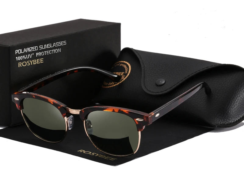RBB UV400 Polarized Retro Sunglasses – Unisex Classic Driving Shades