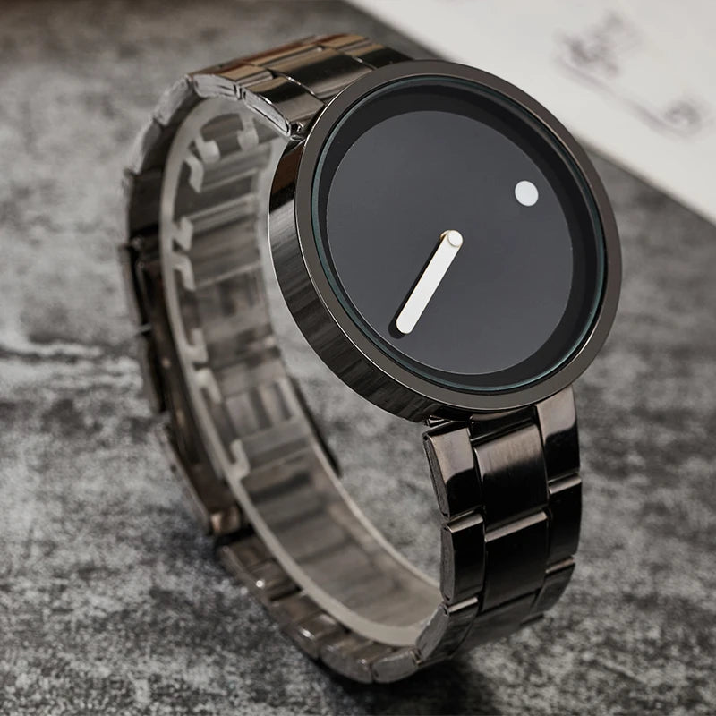 RBB Minimalist Unisex Quartz Watch – Simple Style Unique Dial for Men & Women Couples