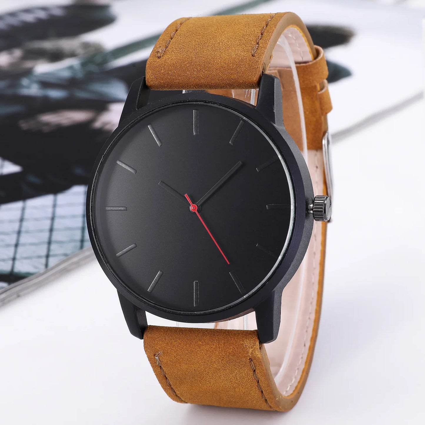 RBB Men’s Double Circle Quartz Watch – Fashion Casual, Digital Minimalist, Business & Sports Style