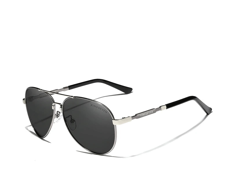 RBB 2024 Vintage Square Men's Sunglasses – Polarized Aluminum Magnesium Metal Frame for Driving