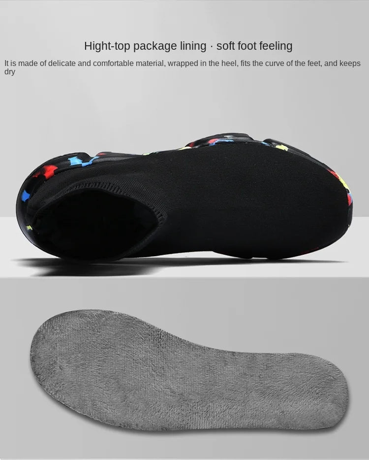 Classic Black High-Top Running Sneakers – Lightweight Slip-On Trainers for Men & Women