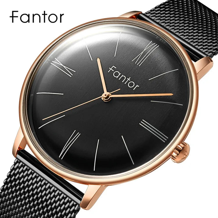 RBB Minimalist Luxury Quartz Men's Watch – Waterproof Mesh Wristwatch for Men | Relogio Masculino