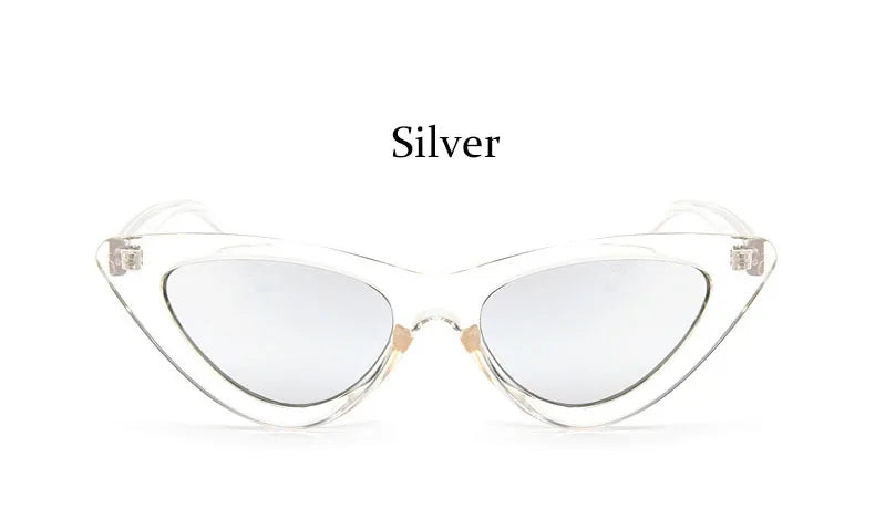 RBB Women’s Cat Eye Vintage Sunglasses – UV400 Small Triangle Leopard Frame