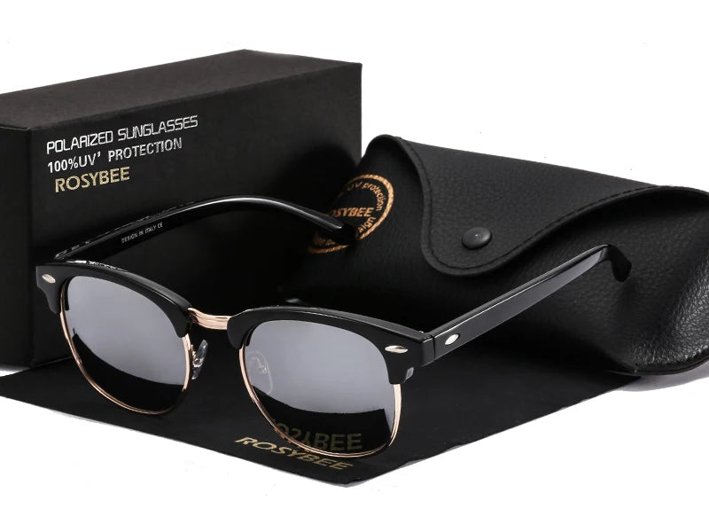 RBB UV400 Polarized Retro Sunglasses – Unisex Classic Driving Shades