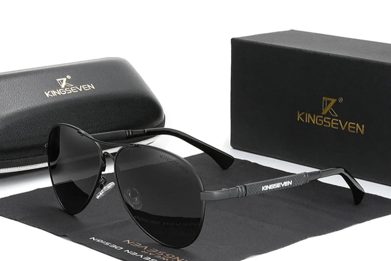 RBB Titanium Polarized Pilot Sunglasses – Unisex Mirror Eyewear for Men & Women