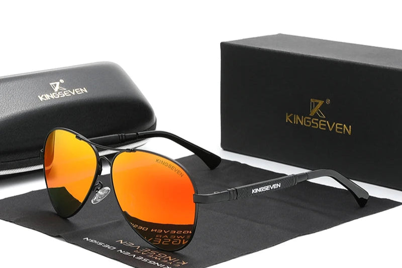 RBB Titanium Polarized Pilot Sunglasses – Unisex Mirror Eyewear for Men & Women