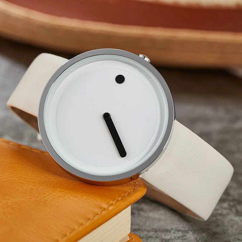 RBB Minimalist Unisex Quartz Watch – Simple Style Unique Dial for Men & Women Couples