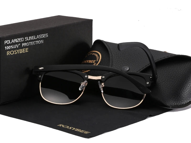 RBB UV400 Polarized Retro Sunglasses – Unisex Classic Driving Shades