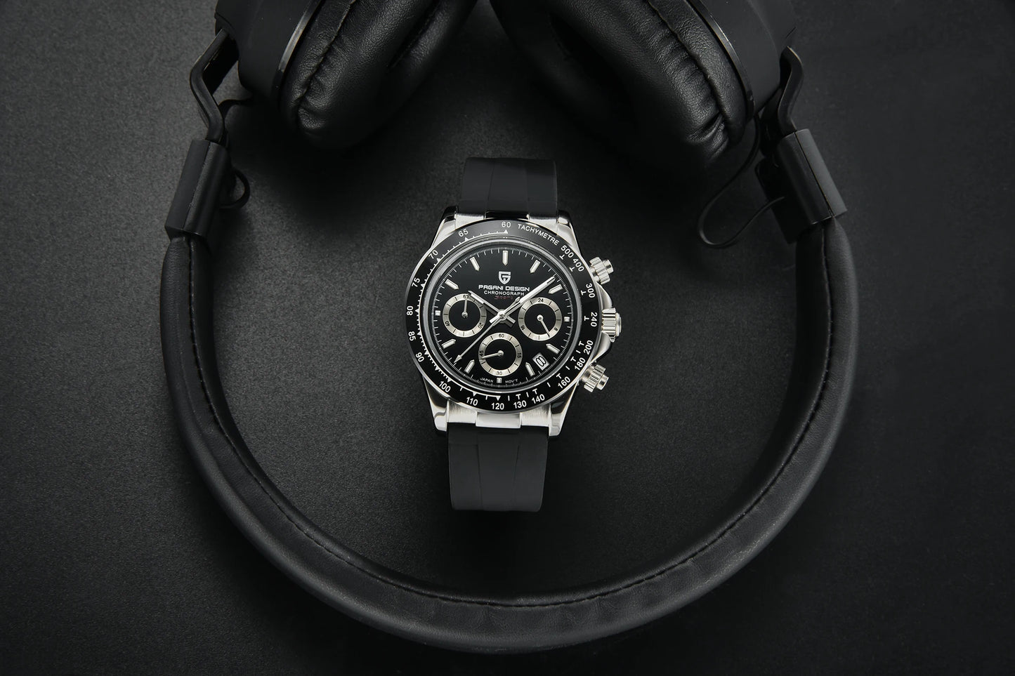 RBB DESIGN VK63 Men’s Quartz Chronograph Dive Watch – Luxury Sapphire Glass, Date Display, 100M Waterproof