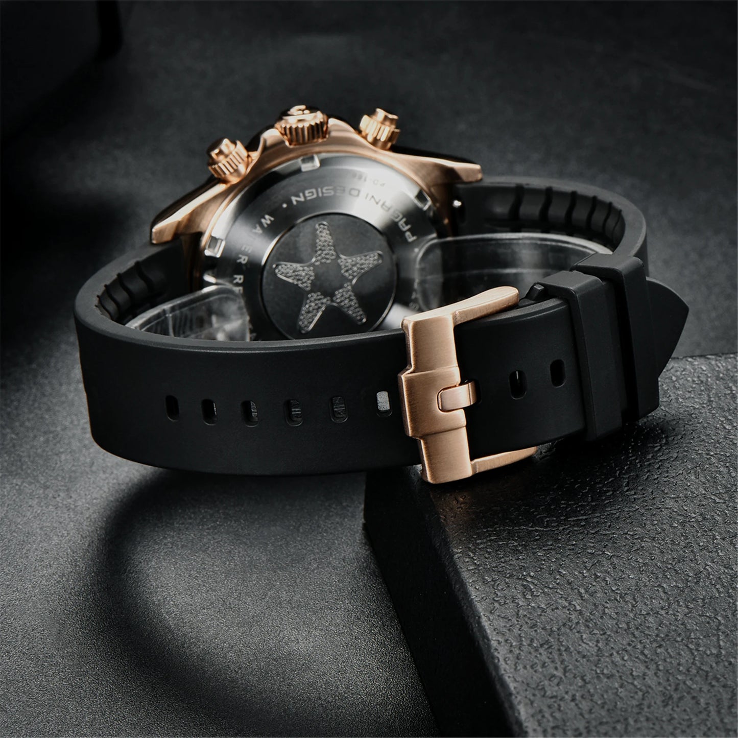 RBB DESIGN VK63 Men’s Quartz Chronograph Dive Watch – Luxury Sapphire Glass, Date Display, 100M Waterproof