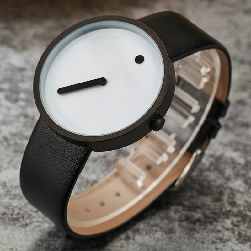 RBB Minimalist Unisex Quartz Watch – Simple Style Unique Dial for Men & Women Couples