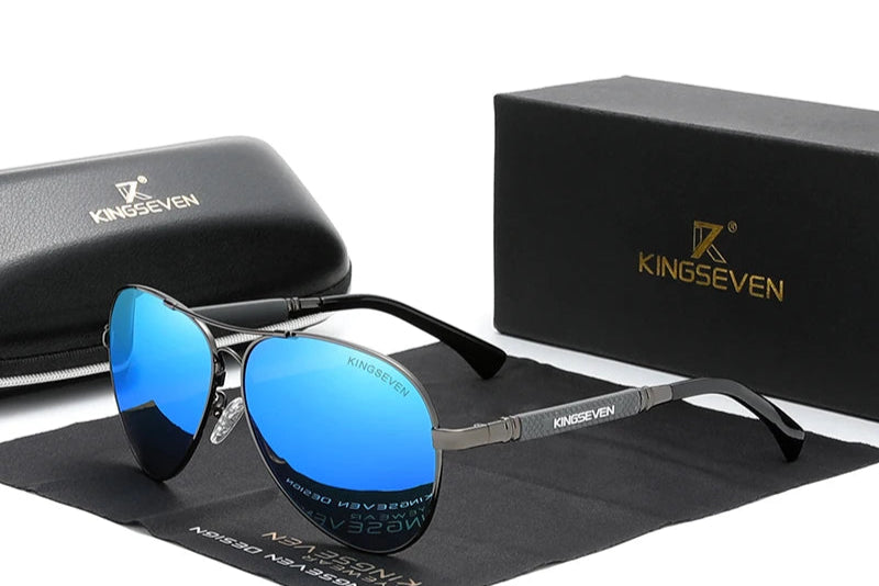 RBB Titanium Polarized Pilot Sunglasses – Unisex Mirror Eyewear for Men & Women