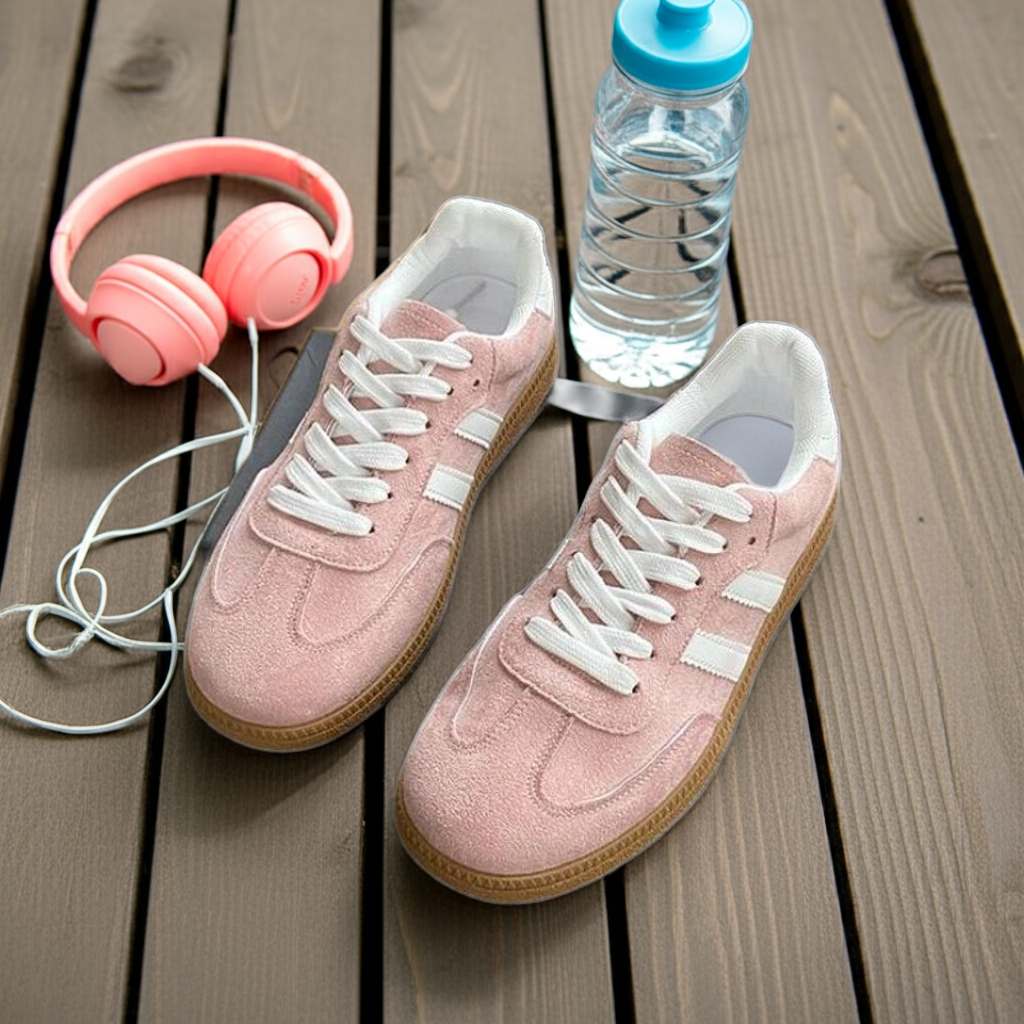 "Women's Lace-Up Vulcanized Sneakers – Casual Outdoor Trainers"