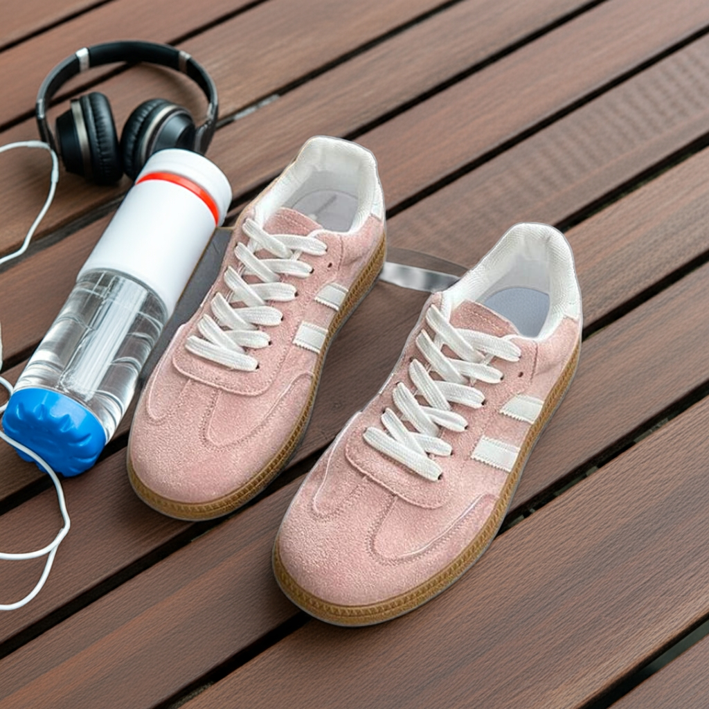 "Women's Lace-Up Vulcanized Sneakers – Casual Outdoor Trainers"