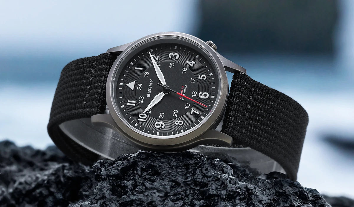 RBB Titanium Field Watch – Quartz, Sapphire, BGW9 Lume, 5ATM