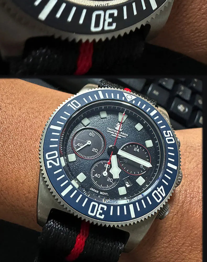 RBB FXD2 Titanium Solar Chronograph Dive Watch – VS75B, BGW9, 20ATM