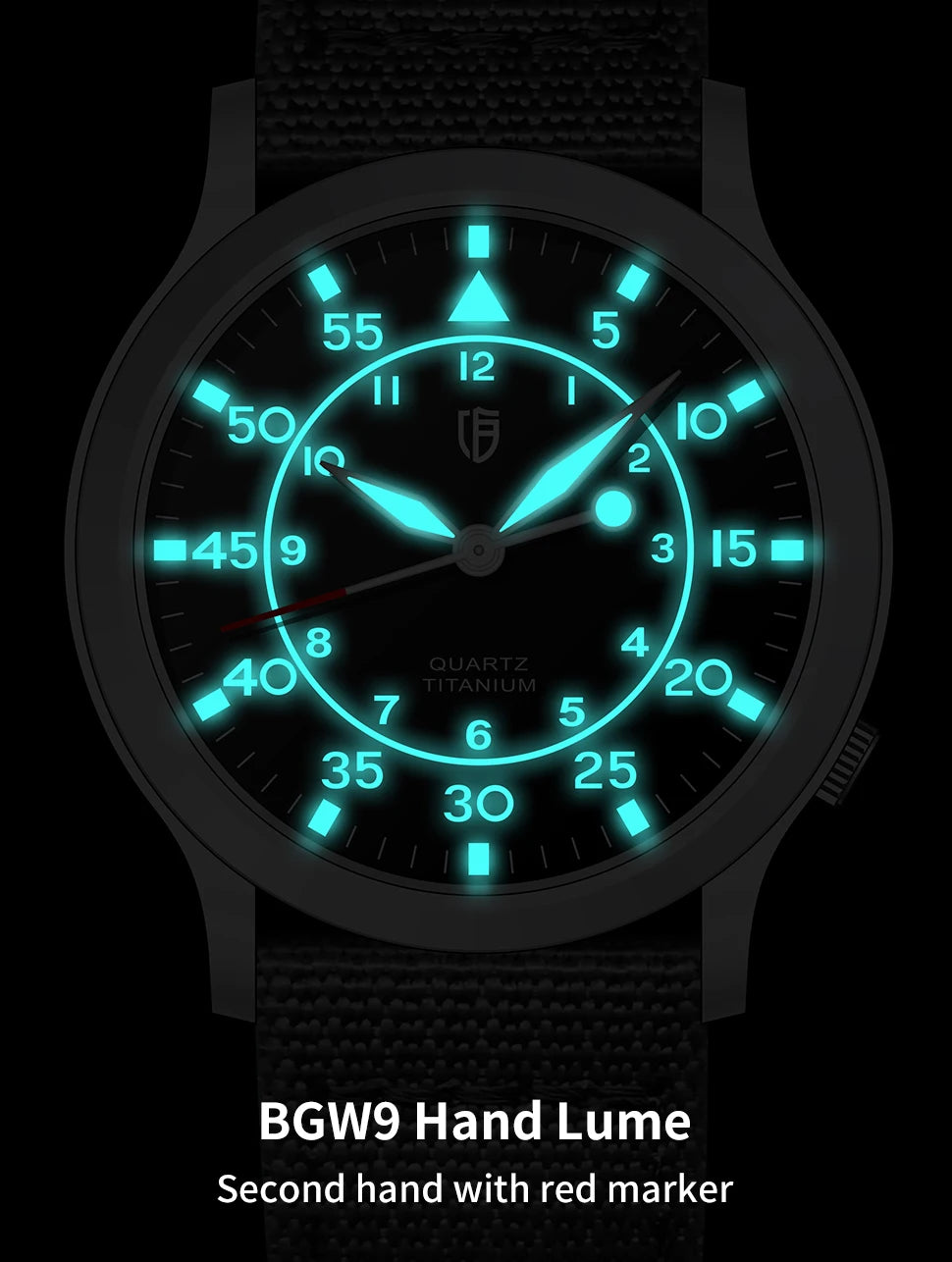 RBB Titanium Ultra-Thin Quartz Watch – VH31, Sapphire, 5ATM, Luminous