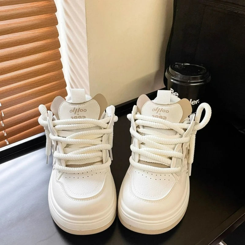 Women’s Platform Sneakers – Designer Casual Lace-Up Tennis & Running Shoes