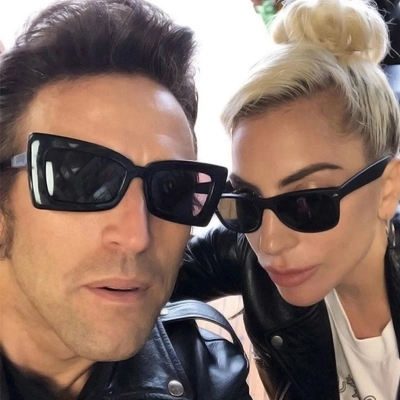 RBB Retro Square Sunglasses – Oversized Gradient Rectangle Lenses, Women’s Luxury Vintage Shades (2025 Trend)